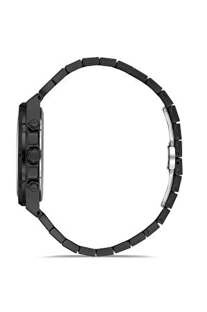 Ferro Quartz Çelik Siyah 42 mm Fonksiyonları Aktif Erkek Kol Saati
