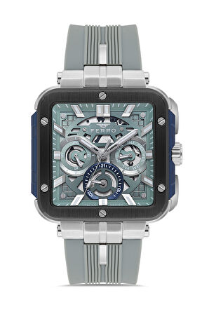 Ferro Gri Silikon Kordon Erkek Kol Saati LFM11572DWT-ZT2