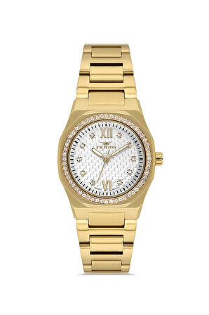 Sarı Çelik Kordon Kadın Kol Saati FL21616AWT-B6
