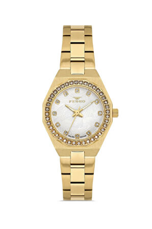 Sarı Çelik Kordon Kadın Kol Saati FL43014A-B