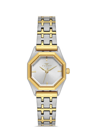 Sarı Çelik Kordon Kadın Kol Saati FL43019A-B