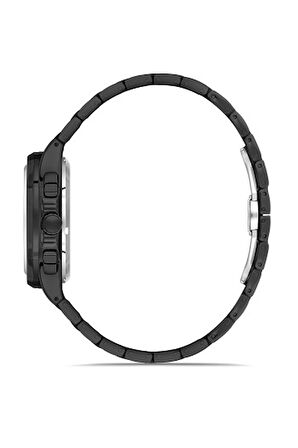 Ferro Quartz Çelik Siyah 41 mm Fonksiyonları Aktif Erkek Kol Saati