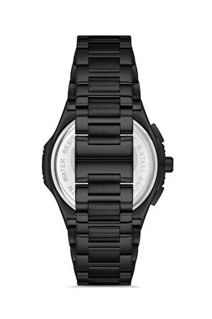 Ferro Quartz Çelik Siyah 41 mm Fonksiyonları Aktif Erkek Kol Saati