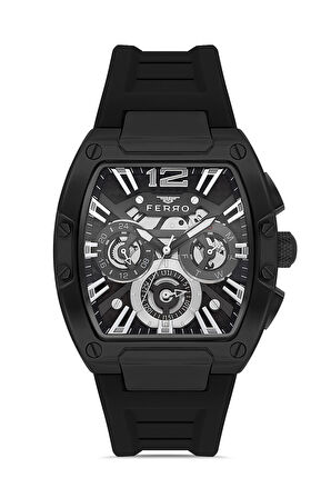 Ferro Siyah Silikon Kordon Erkek Kol Saati LFM11527DWT-G