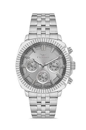 Gümüş Çelik Kordon Erkek Kol Saati FM11627AWT-A15