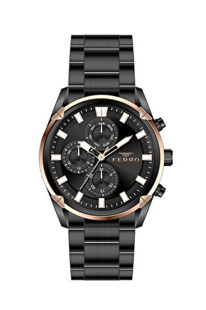 Siyah Çelik Kordon Erkek Kol Saati FM11388A-R2