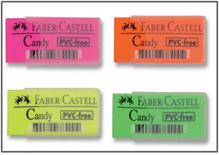Faber Castell Candy Silgi Kılıflı - 6 adet