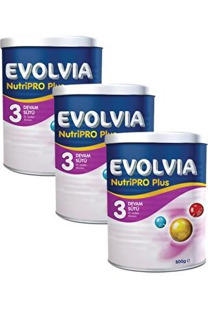 Evolvia NutriPro PLUS  3 Bebek Maması 800 gr x 3 Adet