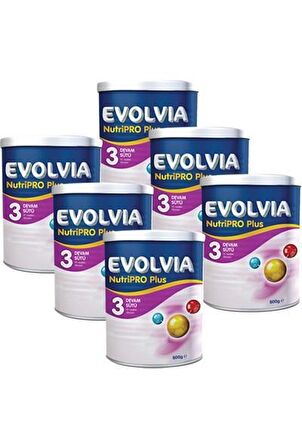 Evolvia NutriPro PLUS  3 Bebek Maması 800 gr x 6 Adet
