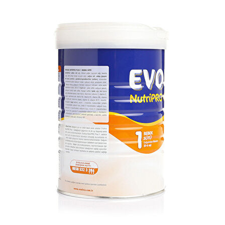 Evolvia Nutripro Plus 1 Prebiyotik Bebek Sütü 1000 gr