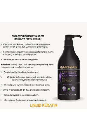 Saç Düzleştirici Keratin Kremi (500ML)