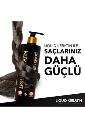 Sülfatsız Tuzsuz Besleyici Doğal Keratin Şampuanı (350ML) - Dökülme Önleyici Güçlendirici