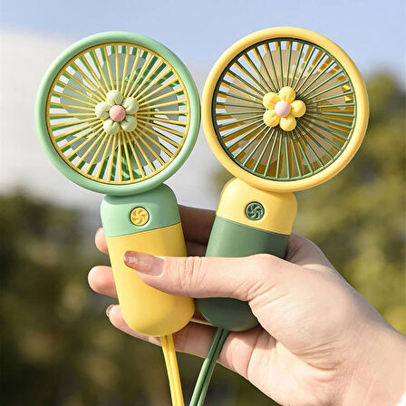 Inovaxis Küçük Taşınabilir Fan ve USB Şarjlı Mini Fan