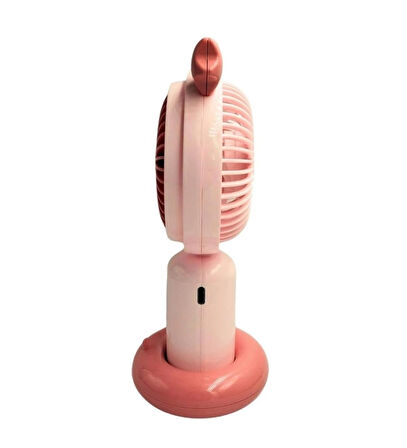 Inovaxis Mini El Fanı Taşınabilir Serinletici Işıklı Şarjlı Vantilatör 2 Kademeli Hız Ayarı