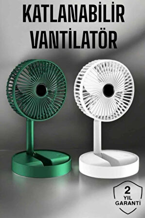 Inovaxis Katlanabilir Teleskopik Şarjlı Fan Masaüstü Soğutucu Vantilatör