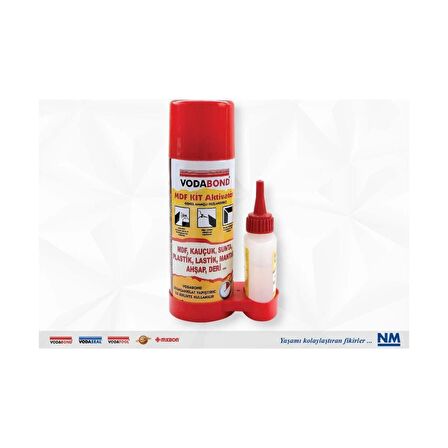 Vodabond Mdf Kit Hızlı Yapıştırıcı 200 Ml + 50 Gr Şeffaf