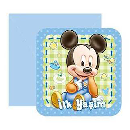 MICKEY DAVETİYE 6 ADET
