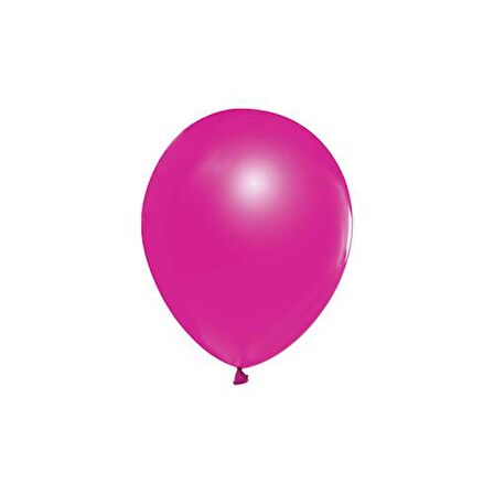 Balonevi Balon Metalik Fuşya 100 Lü / Balonevi