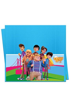 Rafadan Tayfa Temalı Plastik Masa Örtüsü.120X180cm.