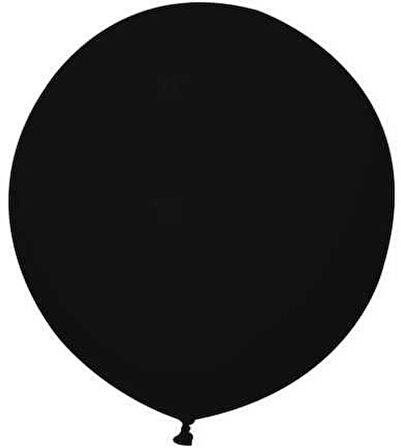 Balon Jumbo Düz 24 İnc Siyah ( 3 Adet )