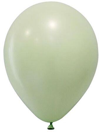 Balon Düz Pastel Makaron 12 İnc Yeşil ( 100 Adet )