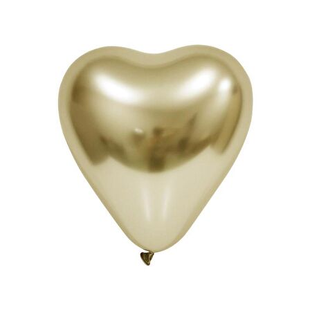 Balonevi Balon 12" Krom Kalp Gold 50 Li / Balonevi
