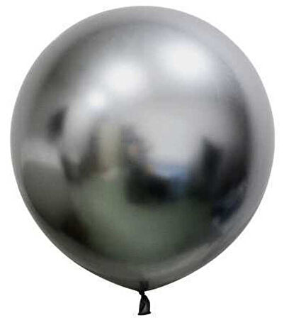 BALON KROM PARLAK JUMBO 24 İNC UZAY GRİ 3 ADET