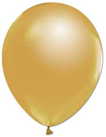 BALON METALİK DÜZ 5 İNC ALTIN 100 ADET