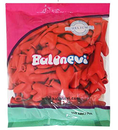 BALON KALPLİ 5 İNC KIRMIZI 100 ADET