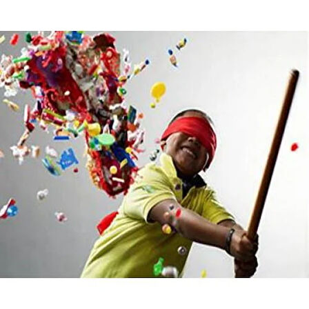 Pinyata Sonic Mavi 42cm çaplı sopalı .püsküllü gerçek patlayan doğum günü pinyata