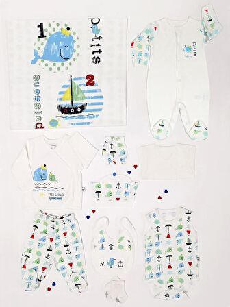 YUNUSLU ERKEK TULUMLU 10 LU HASTANE ÇIKIŞ SETİ