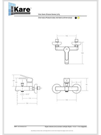 Stil Mix Banyo Bataryası Siyah