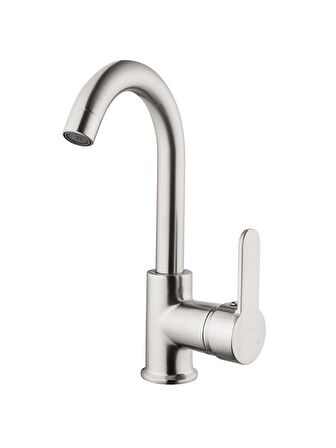 İnox Mix Kısa Borulu Lavabo Bataryası