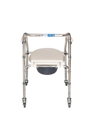 Comfort Plus Kovalı Komot Hasta Tuvalet Ve Banyo Özellikli Tekerlekli Sandalye Dm696