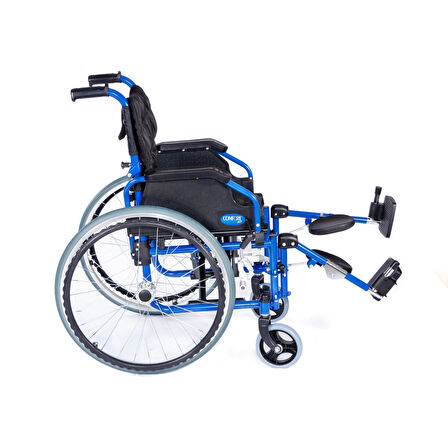 Comfort Plus Özellikli Çocuk Tekerlekli Sandalye | Alüminyum Şase, Katlanabilir İtme Kollu, Temizlenebilir Döşeme KY980AC-35