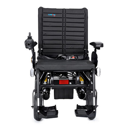 Comfort Plus Akülü Tekerlekli Sandalye | Geniş Oturma Alanı 56 cm, 2x450W Motor, Amortisörlü Lüks Sürüş DM-450 Luxury XXL