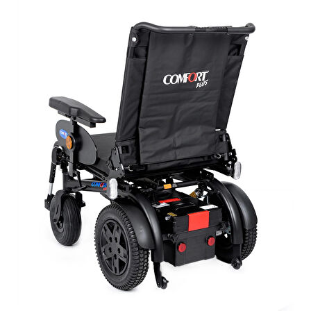 Comfort Plus Akülü Tekerlekli Sandalye | Geniş Oturma Alanı 56 cm, 2x450W Motor, Amortisörlü Lüks Sürüş DM-450 Luxury XXL