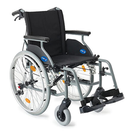 Comfort Plus Hafif Alüminyum Tekerlekli Sandalye | Katlanabilir ve Refakatçi Frenli Model DM-317