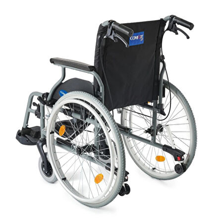 Comfort Plus Hafif Alüminyum Tekerlekli Sandalye | Katlanabilir ve Refakatçi Frenli Model DM-317