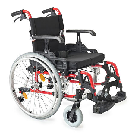 Comfort Plus Hafif Alüminyum Tekerlekli Sandalye | Katlanabilir ve Quick Release Özellikli DM-326