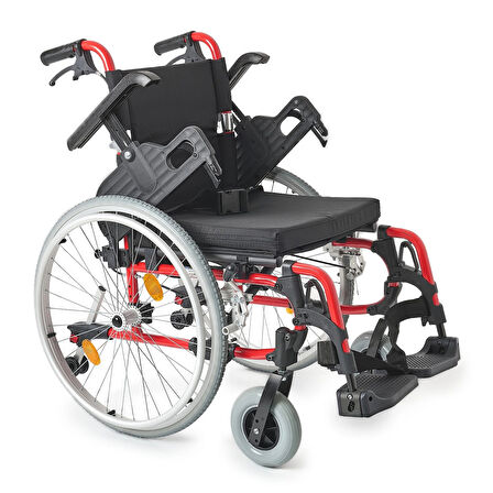 Comfort Plus Hafif Alüminyum Tekerlekli Sandalye | Katlanabilir ve Quick Release Özellikli DM-326