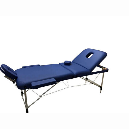 Comfort Plus Masaj Masası Mavi | Alüminyum Ayaklı, Ayarlanabilir Yükseklik, Taşıma Çantalı GA-305