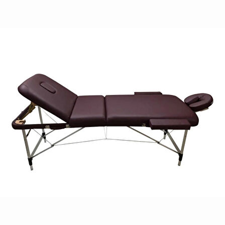 Comfort Plus Masaj Masası Bordo | Alüminyum Ayaklı, Ayarlanabilir Yükseklik, Taşıma Çantalı GA-305