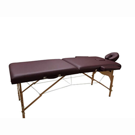 Comfort Plus Masaj Masası Bordo | Ahşap Ayaklı, Ayarlanabilir Yükseklik, Taşıma Çantalı GM-201