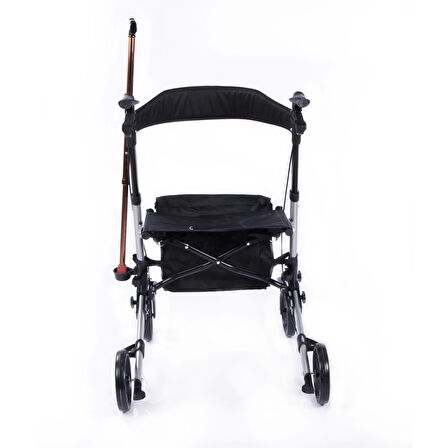 Comfort Plus Rolatör Yürüteç Gümüş | Alüminyum Gövde, Oturmalı, Katlanabilir ve Frenli DM-9102