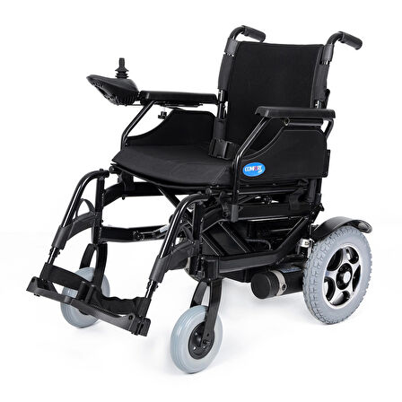 Comfort Plus Akülü Tekerlekli Sandalye | Katlanabilir Alüminyum Şase, 2x340W Motor, 36Ah Akü, Joystick Kontrollü