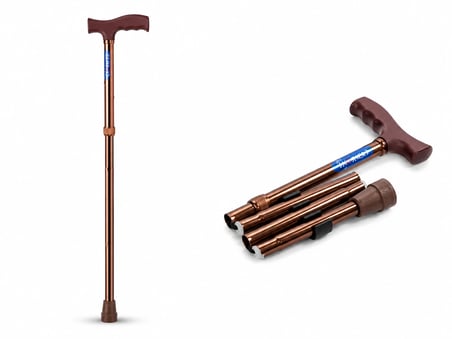 Comfort Plus Katlanır Baston Bronz