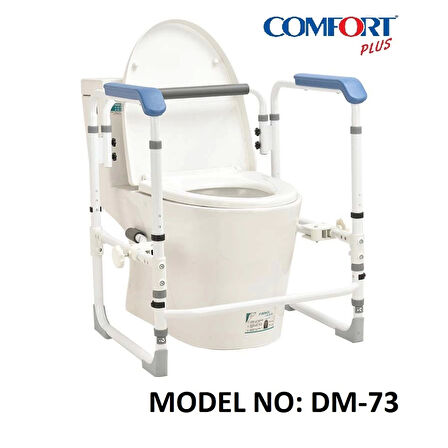 Comfort Plus Klozet Destek Barı | Yükseklik Ayarlı, Ergonomik Tutunma Barı DM-73