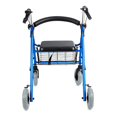 Comfort Plus Rolatör Yürüteç | Kalın Tekerlekli, 360° Dönebilen, Katlanabilir Alüminyum Gövde DY049146L