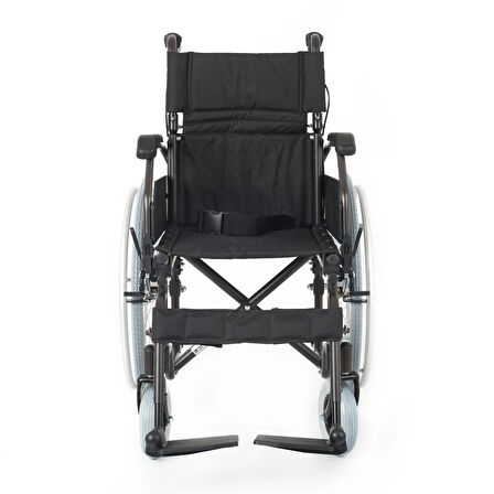Comfort Plus Tekerlekli Sandalye | Hafif Alüminyum Şase, 40 cm Oturma Genişliği, Refakatçi Frenli DM-321